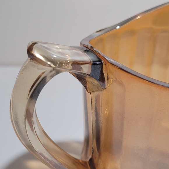 Vintage Marigold Carnival Glass Creamer - Picture 2 of 3